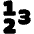 Number Icon from Plump Solid Set