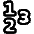 Number Icon from Plump Line Set