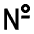 Numero Sign Icon from Outlined Line - Material Pro Set
