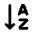 Order Ascending Alphabetical Icon from Rounded Line - Material Pro Set