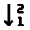 Order Descending Numbers Icon from Rounded Line - Material Pro Set