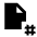 Page Number Fill Icon from Sharp Fill - Material Pro Set