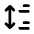 Paragraph Spacing Icon from Rounded Line - Material Pro Set