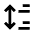 Paragraph Spacing Icon from Sharp Line - Material Pro Set