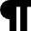 Pilcrow Icon from Block – Free Set