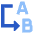 Replace Text Icon from Sharp Flat Set