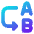 Replace Text Icon from Core Gradient Set