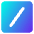 Slash Command Icon from Core Gradient Set