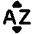 Sort By Alphabet Icon from Plump Solid Set