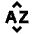Sort By Alphabet Icon from Sharp Line Set