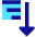 Sort Descending Icon from Sharp Pop Set