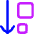Sort Size Descending Order Down Icon from Flex Neon Set