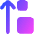 Sort Size Descending Order Up Icon from Flex Gradient Set