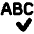 Spell Check Icon from Plump Solid Set