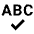 Spell Check Fill Icon from Sharp Fill - Material Pro Set