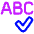 Spell Check Icon from Plump Neon Set
