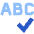 Spell Check Icon from Sharp Flat Set