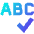 Spell Check Icon from Sharp Gradient Set