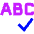 Spell Check Icon from Sharp Neon Set