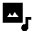 Stock Media Fill Icon from Sharp Fill - Material Pro Set