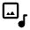 Stock Media Icon from Rounded Line - Material Symbols Set