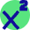 Superscript 1 Icon from Sharp Pop Set