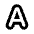 Text Outline Icon from Rounded Line - Material Pro Set
