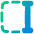 Text Select End Icon from Plump Gradient Set