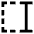 Text Select End Icon from Sharp Line Set