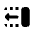 Text Select Move Back Word Fill Icon from Rounded Fill - Material Pro Set