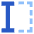 Text Select Start Icon from Sharp Flat Set