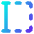 Text Select Start Icon from Core Gradient Set