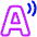 Text Speech Icon from Plump Neon Set