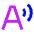 Text Speech Icon from Sharp Neon Set