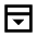 Top Panel Open Icon from Sharp Line - Material Pro Set