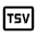 Tsv Icon from Outlined Line - Material Symbols Set