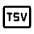 Tsv Icon from Rounded Line - Material Symbols Set