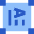 Vertical Text Box Icon from Sharp Flat Set