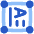 Vertical Text Box Icon from Plump Flat Set