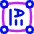 Vertical Text Box Icon from Flex Neon Set