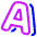 Word Art Icon from Plump Neon Set
