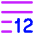 Word Count Icon from Core Neon Set