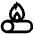 Fire Wood Icon from Atlas Line Set