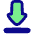 Arrow Outline Download Icon from Plump Pop Set