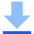 Arrow Outline Download Icon from Sharp Flat Set
