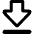 Arrow Outline Download Icon from Core Remix Set
