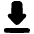 Arrow Outline Download Icon from Plump Solid Set