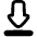 Arrow Outline Download Icon from Plump Remix Set