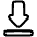 Arrow Outline Download Icon from Plump Line Set