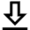 Arrow Outline Download Icon from Sharp Line Set
